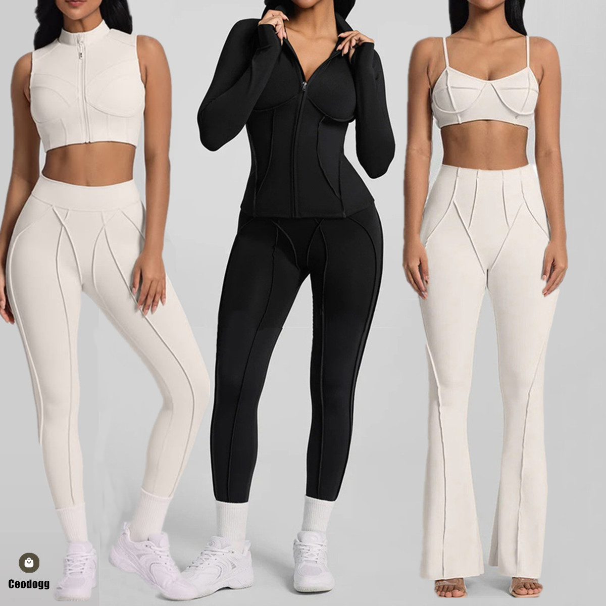 Yoga Fitness Jacket - 1/2PCS 패드 스포츠 자켓 정장 여성