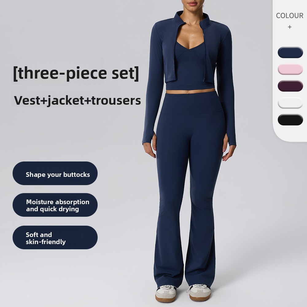 Yoga Fitness Jacket - 네이키드 필 피트니스 3종 세트: 딥
