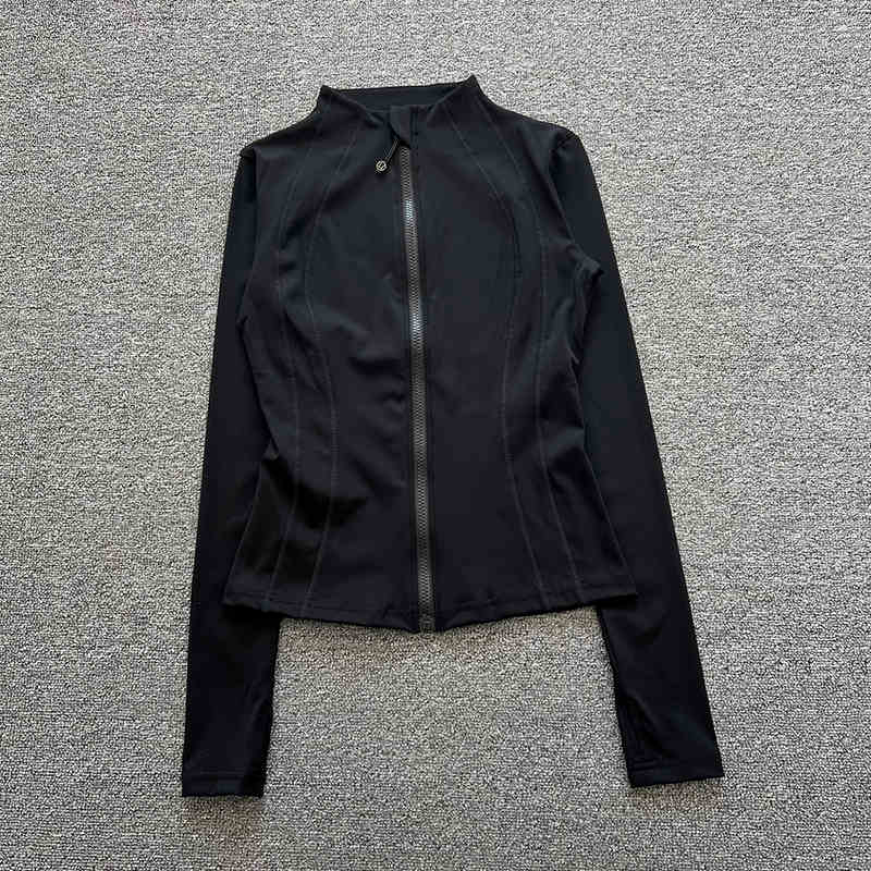 Yoga Fitness Jacket - 스탠드 칼라 지퍼 스포츠 정장 여성
