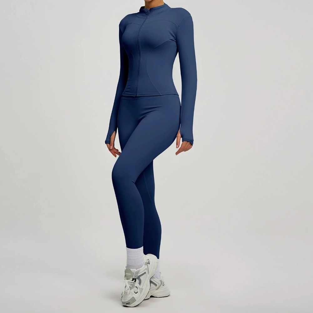 Yoga Fitness Jacket - 2피스 자켓 요가 세트 여성용 긴팔