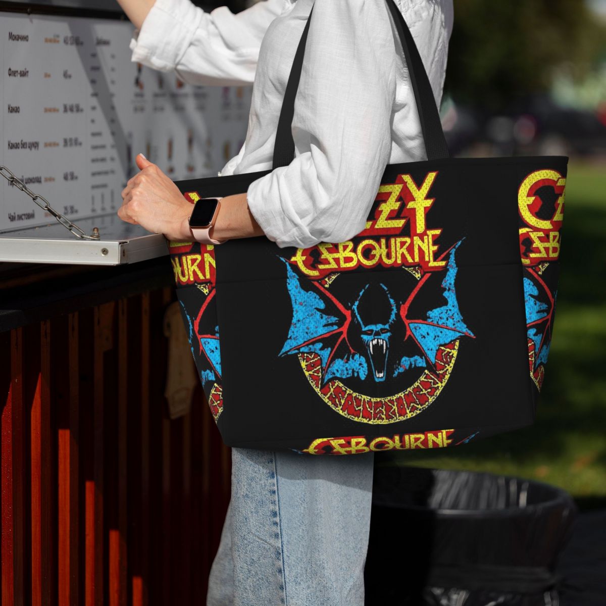 오지 오스본 록 밴드 헤비메탈 비치 토트백 스포츠 짐  - Yoga Fitness Tote 리뷰 및 가격