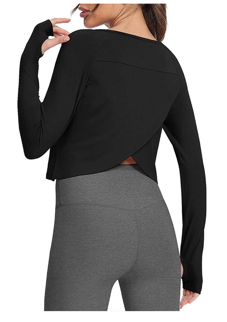 여성용 긴팔 요가 조끼 속건 통기성 스포츠 탑 O넥 슬 - Yoga & Fitness Center 리뷰 및 가격