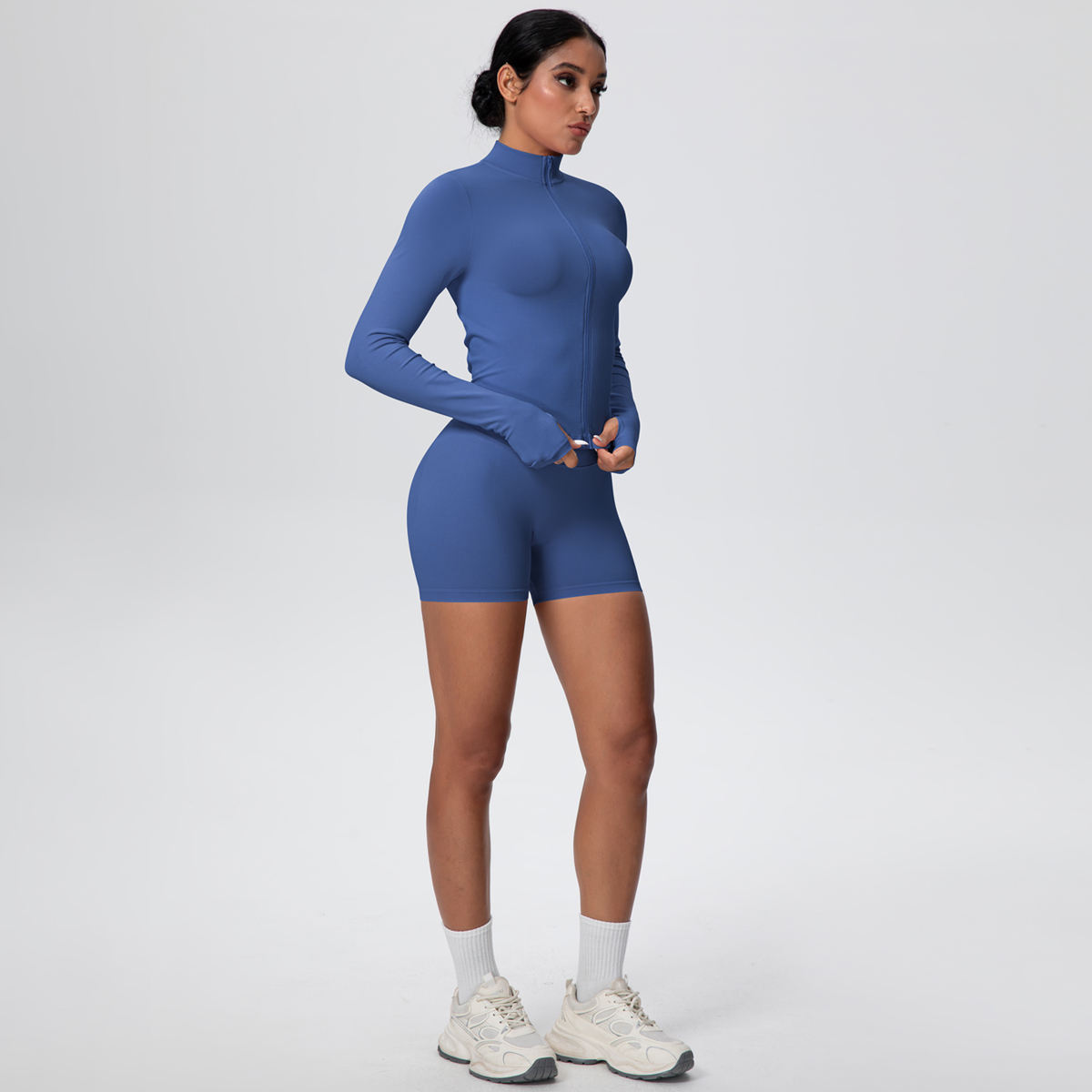 여성용 솔리드 컬러 짐 스포츠 요가 세트 2종 세트,  - Yoga Fitness Jacket 리뷰 및 가격