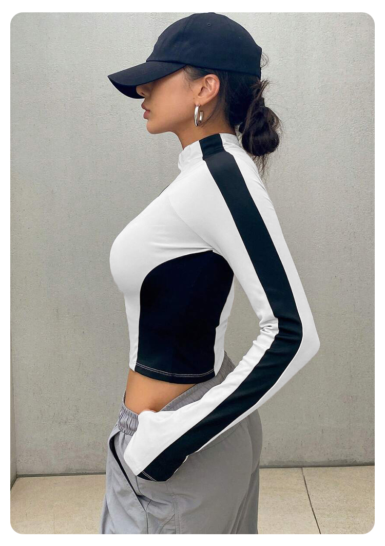 요가 의류 스탠드 업 칼라 자켓 야외 스포츠 긴팔 여성 - Yoga Fitness Yoga 리뷰 및 가격