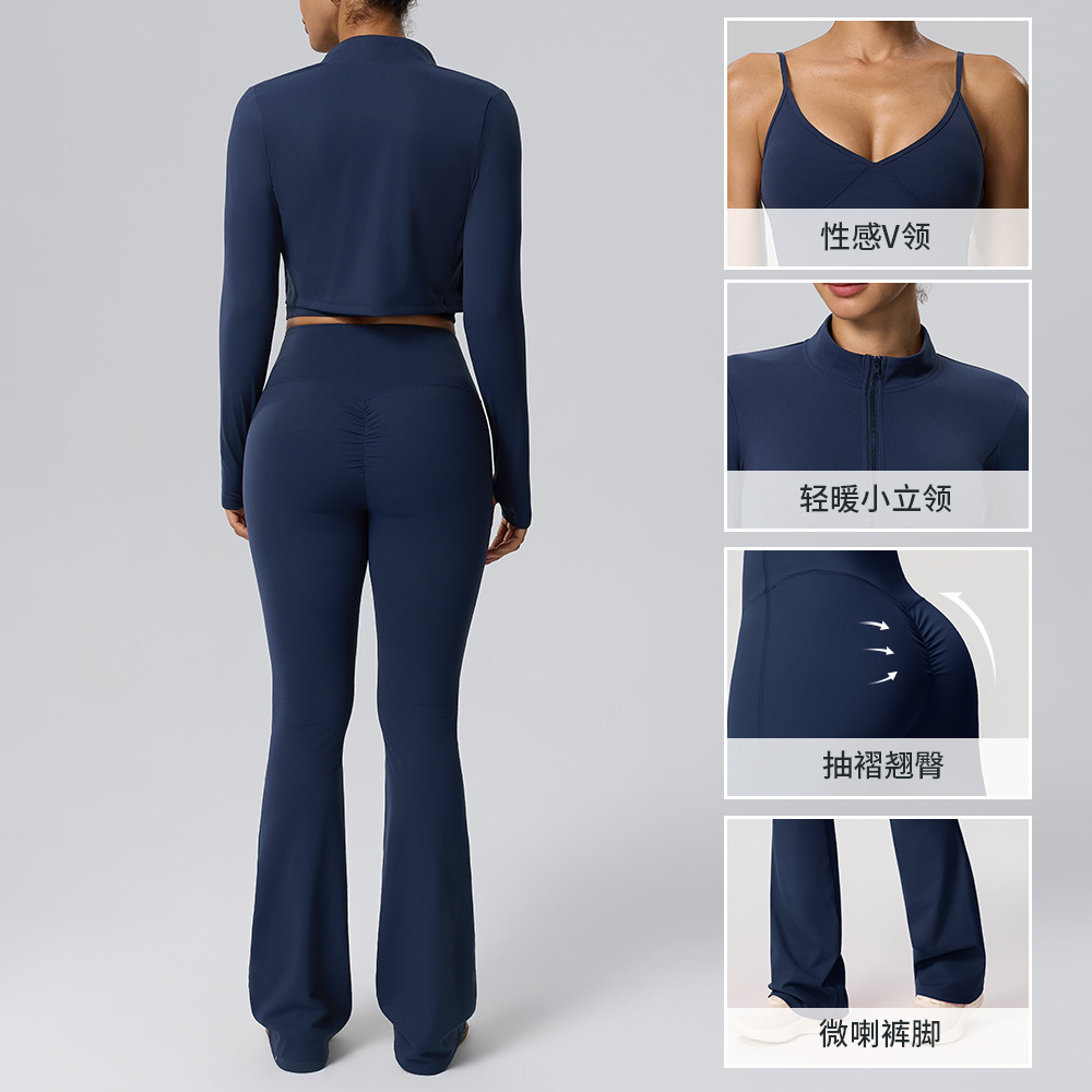 네이키드 필 피트니스 3종 세트: 딥 V 백리스 탑,  - Yoga Fitness Jacket 리뷰 및 가격