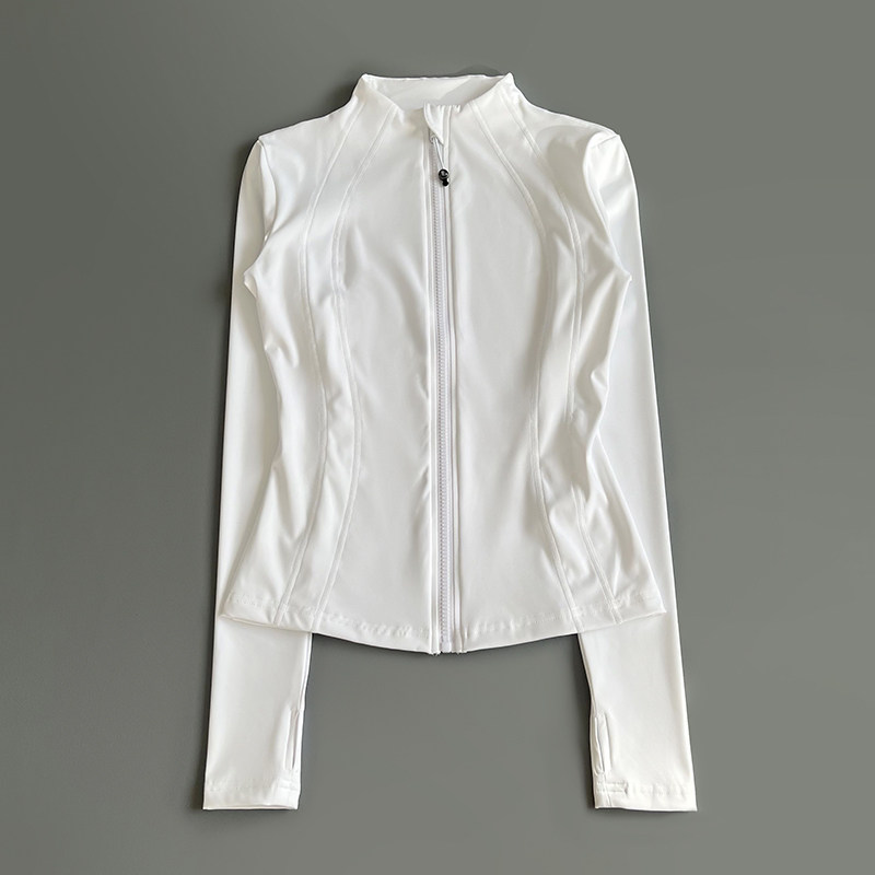 여성용 풀집업 긴팔 운동복 자켓 엄지손가락 구멍 슬림핏 - Yoga Fitness Jacket 리뷰 및 가격