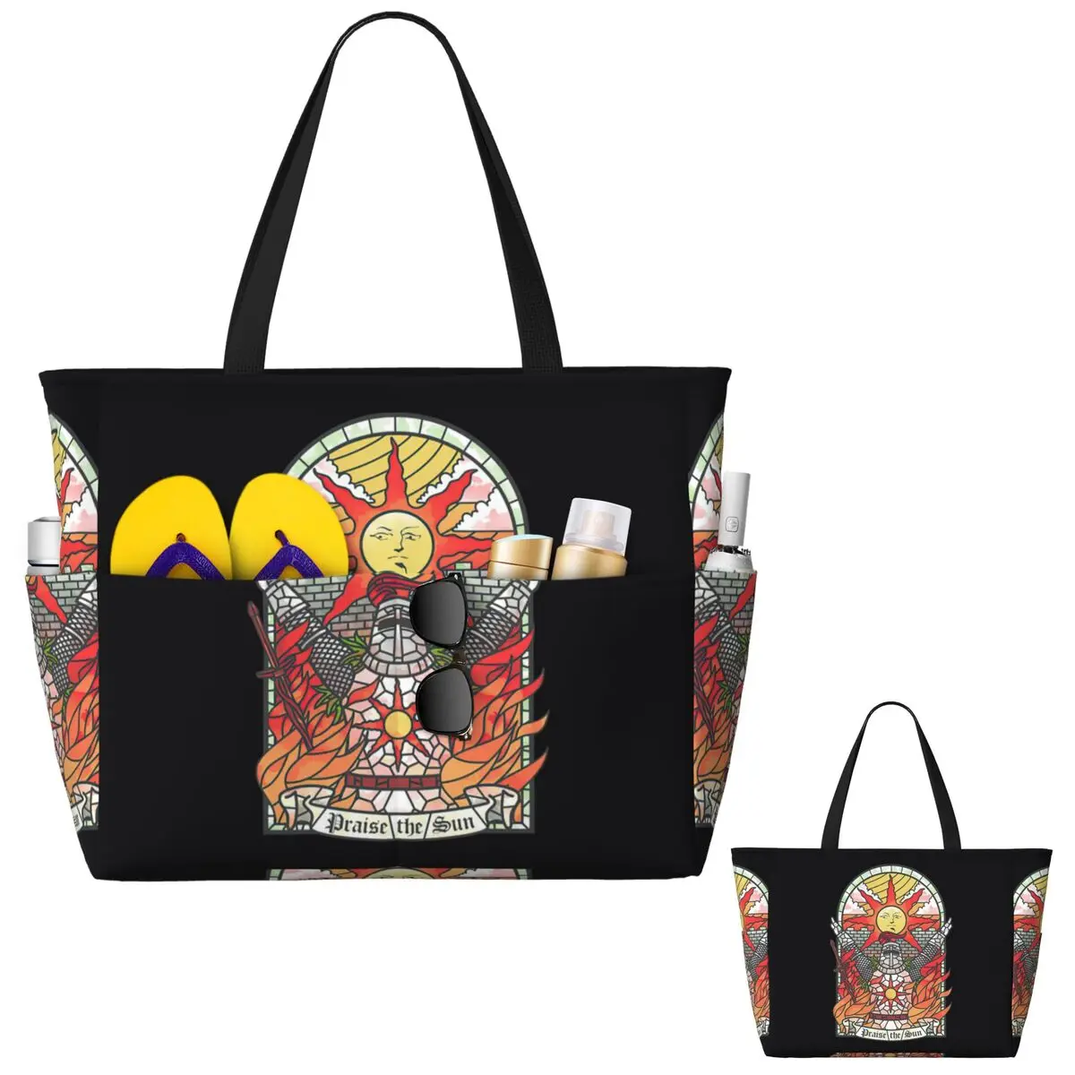 Dark Soul Praise The Sun 비치 토트 - Yoga Fitness Tote 리뷰 및 가격
