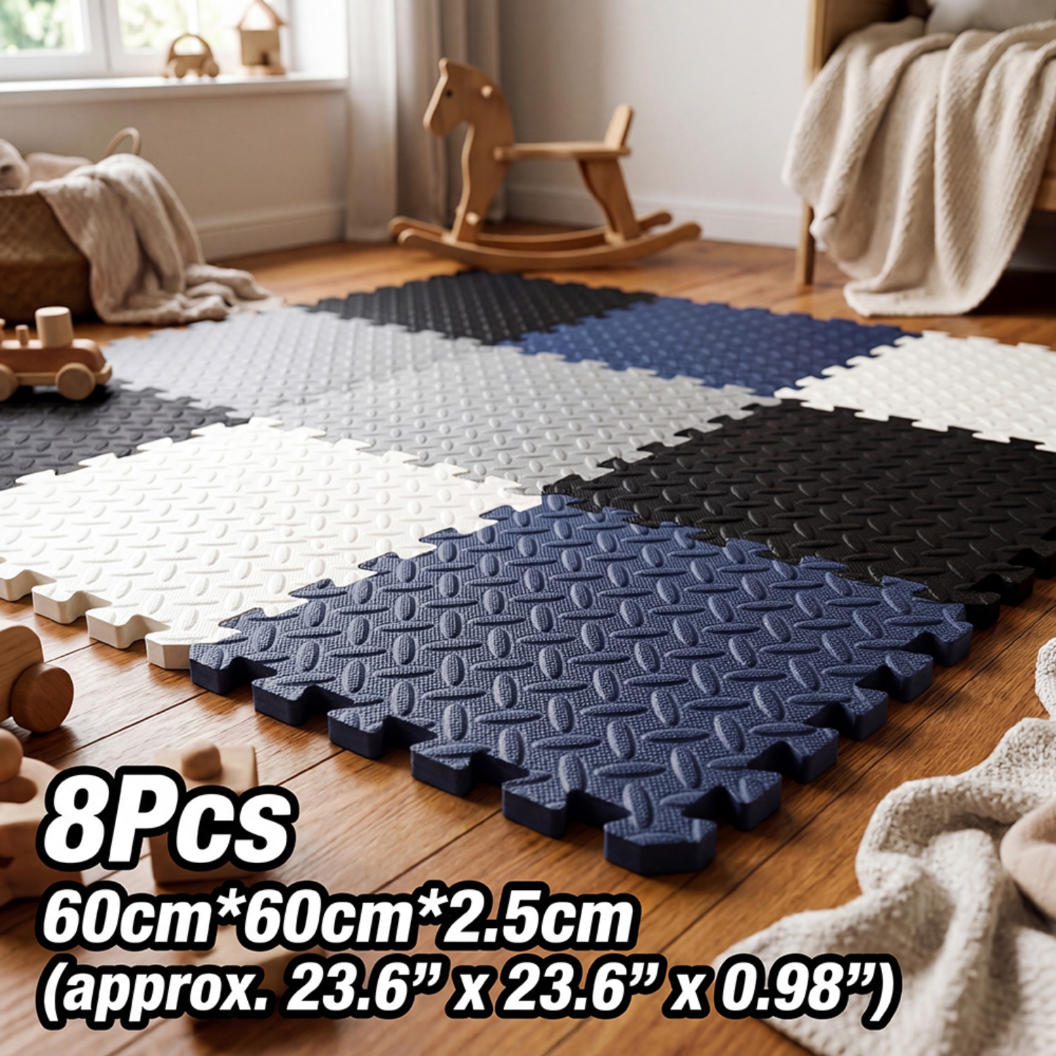 8개 60x60cm EVA 폼 매트 거실 침실 바닥 러 - Yoga Fitness Room 리뷰 및 가격