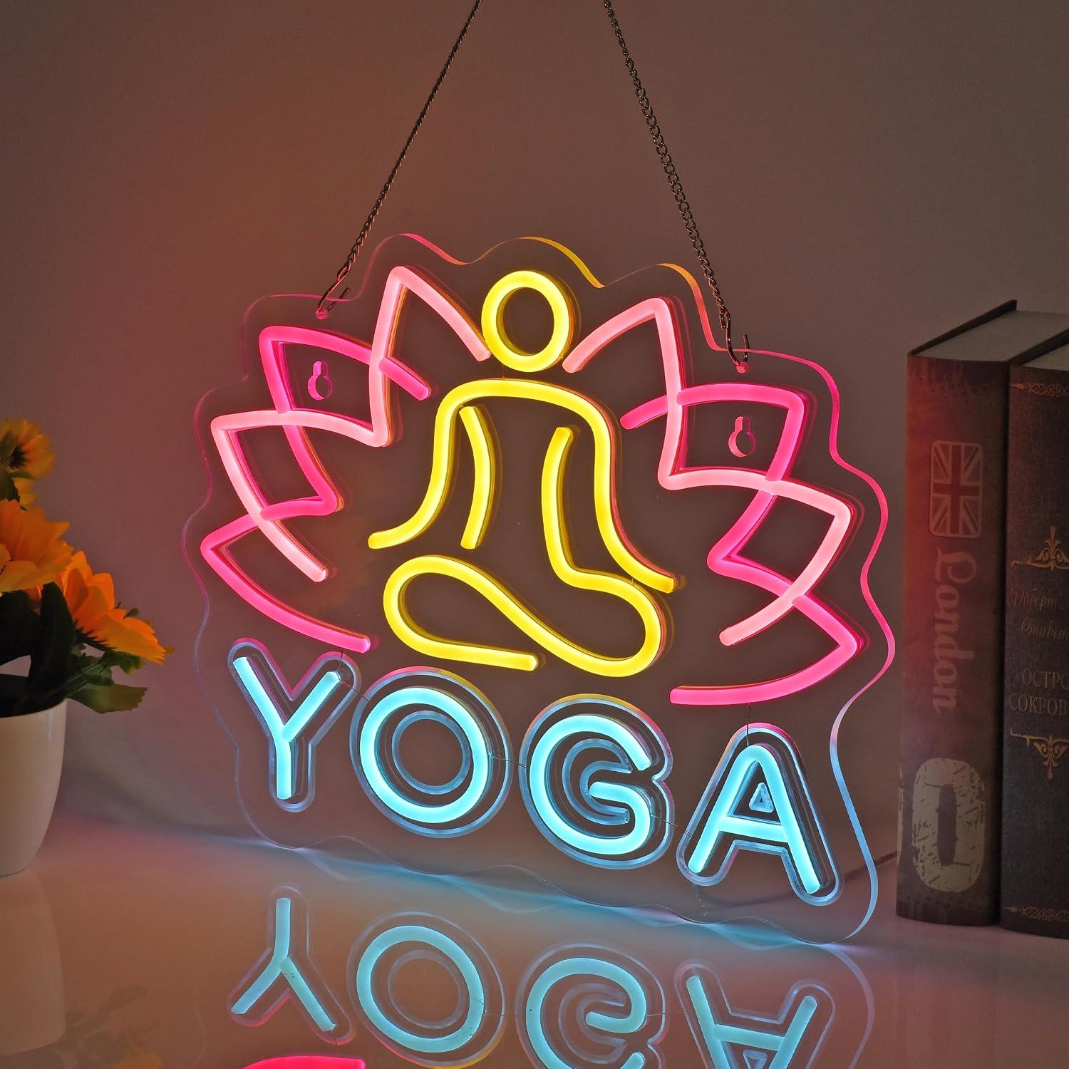 요가 네온사인 디머블 LED 네온 조명 (요가 스튜디오 - Yoga Fitness Room 리뷰 및 가격
