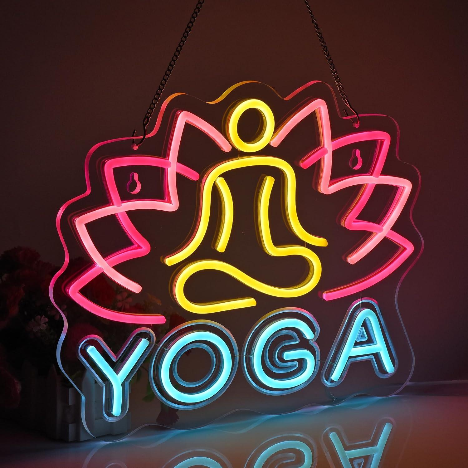 요가 네온사인 디머블 LED 네온 조명 (요가 스튜디오 - Yoga Fitness Room 리뷰 및 가격