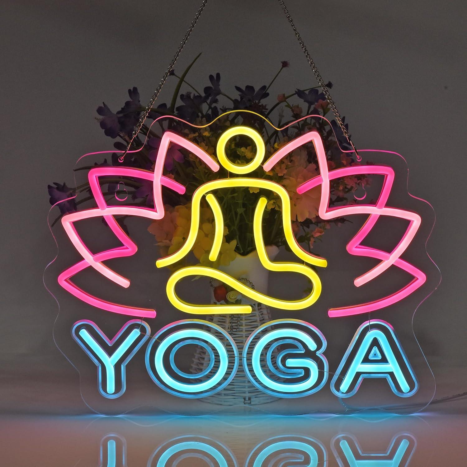 요가 네온사인 디머블 LED 네온 조명 (요가 스튜디오 - Yoga Fitness Room 리뷰 및 가격