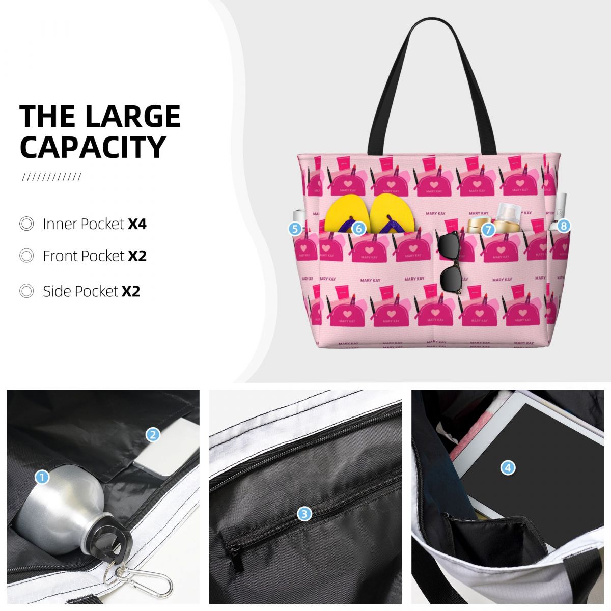 메리 케이 비치 토트백 스포츠 짐 요가 더플 라지 토트 - Yoga Fitness Tote 리뷰 및 가격