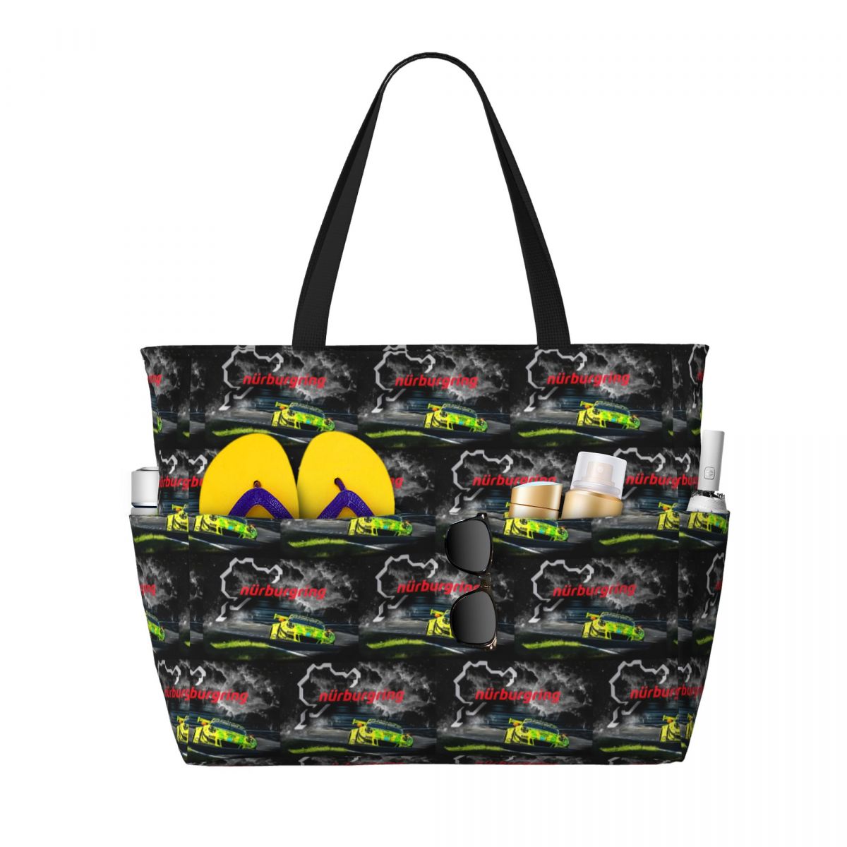Nurburgring 프린트 비치 토트 백 스포츠 체육 - Yoga Fitness Tote 리뷰 및 가격