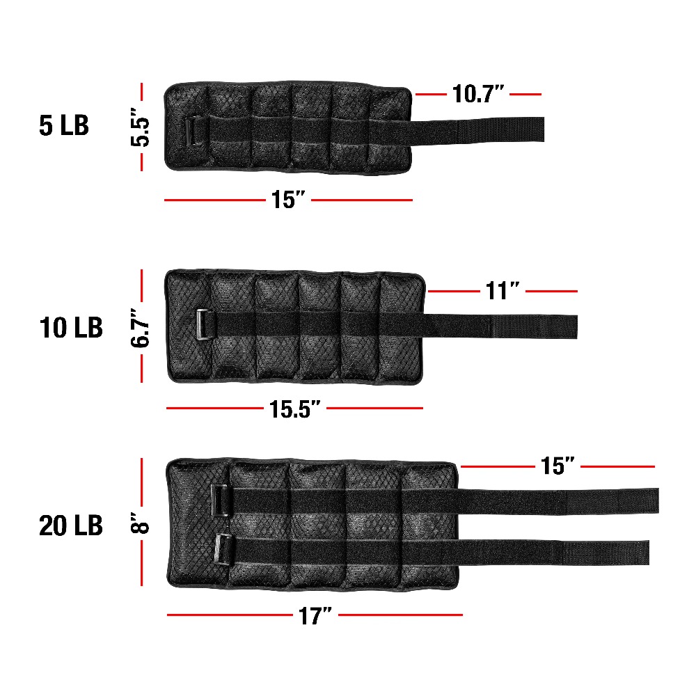 조절 가능한 손목/발목 웨이트 세트 (총 5lb, 각  - Ankle Weights 리뷰 및 가격