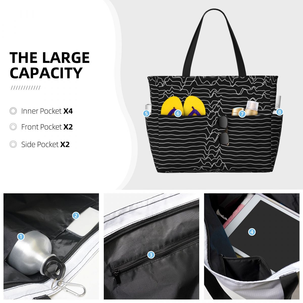 Joy Division Unknown Pleasures - Yoga Fitness Tote 리뷰 및 가격