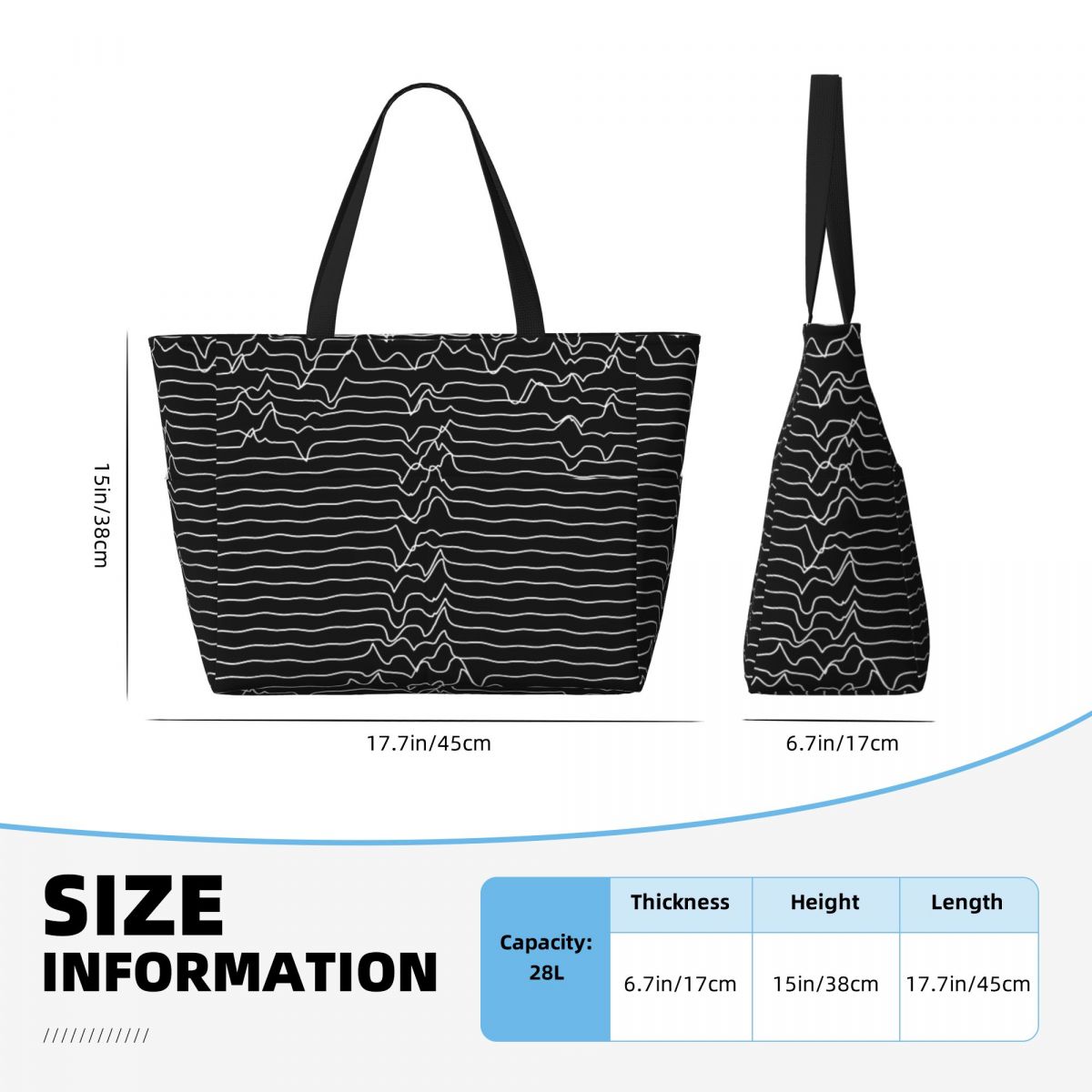 Joy Division Unknown Pleasures - Yoga Fitness Tote 리뷰 및 가격